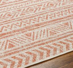 Rackhams Eagean-Global Pink Ivory Brown In- & Outdoor Rug - 160cm_diameter - thumbnail 4