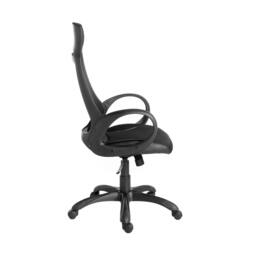 Rackhams Black fabric swivel office chair 4074 - thumbnail 6