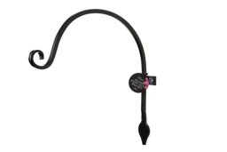 Rackhams Pack of 2 Heavy Duty Handcrafted Metal 38cm Black Wall Bracket Hook For Garden Hanging Basket Bird Feeder - Pots & Planters - thumbnail 6