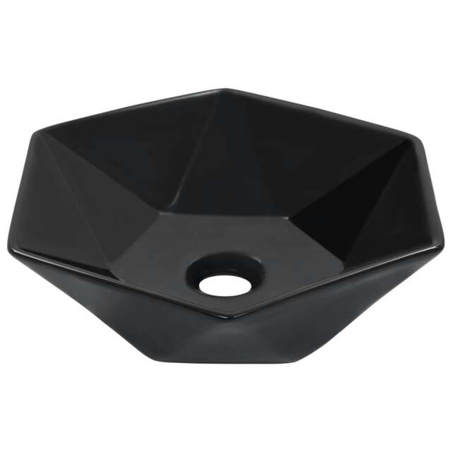 Rackhams Wash Basin 41x36.5x12 cm Ceramic Black