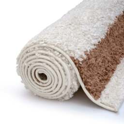 Rackhams Moodi Shaggy Cream/Terra Slatefern Rug - 80X150 cm - thumbnail 6