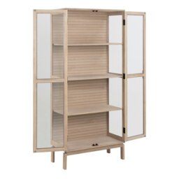 Rackhams Linley Display Cabinet in White Oak - 1 - Full Assembly Required - White Oak - thumbnail 4