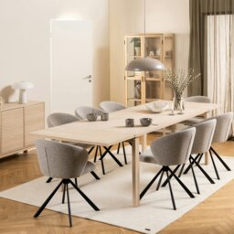 Rackhams Linley Display Cabinet in White Oak - 1 - Full Assembly Required - White Oak - thumbnail 5