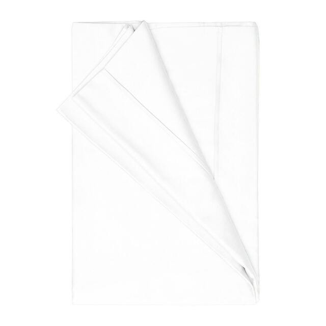 Rackhams Egyptian Cotton Plain Flat Sheet - White - White - King/Super King - 100% Egyptian Cotton - image 1