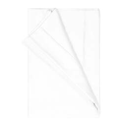 Rackhams Egyptian Cotton Plain Flat Sheet - White - White - King/Super King - 100% Egyptian Cotton - thumbnail 2