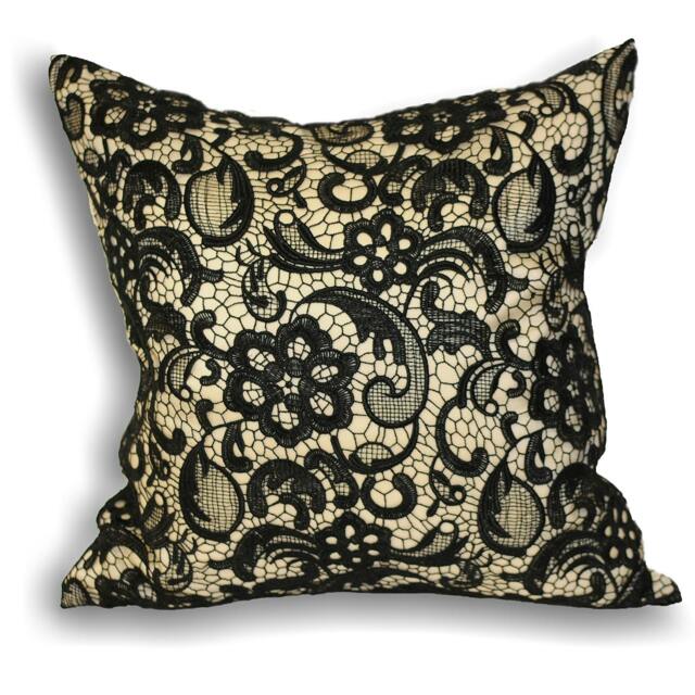 Rackhams Macrame Cushion Cover - Cream - 30x50cm - Cream - 100% Polyester