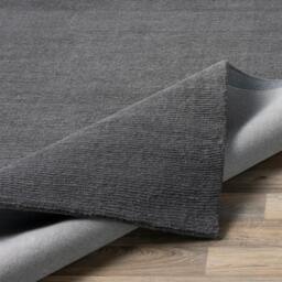 Rackhams Mystique-Hand Loomed Charcoal Wool Modern Fringe Rug - 183 x 274 cm - thumbnail 4