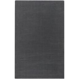Rackhams Mystique-Hand Loomed Charcoal Wool Modern Fringe Rug - 183 x 274 cm - thumbnail 2