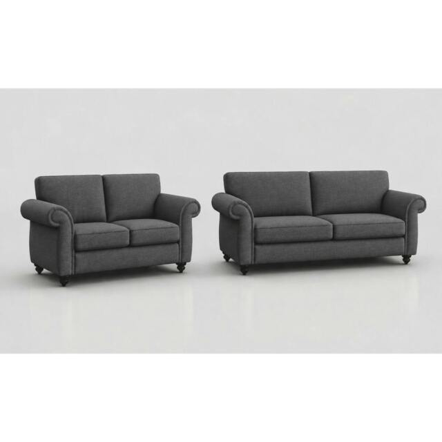 Rackhams Mayfair 3+2 Full Back Sofa Set - Grey - image 1