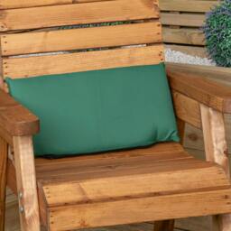 Rackhams 52 x 20cm Back Cushion for Single Wooden Garden Chair in Green - thumbnail 1