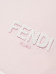 Rackhams Fendi Baby Girls Logo Blanket in Pink (80cm) - Pink - One size - thumbnail 3