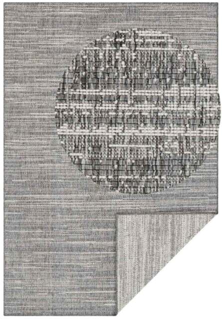 Rackhams Mèlange Reversible Indoor & Outdoor Grey Rug - 240X340 cm