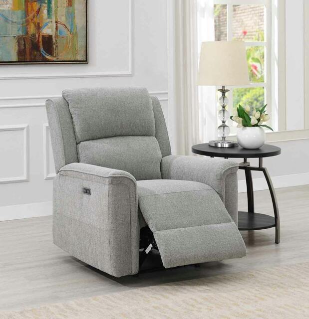 Rackhams Erdington Power Recliner Chair - Light Grey - image 1