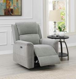 Rackhams Erdington Power Recliner Chair - Light Grey