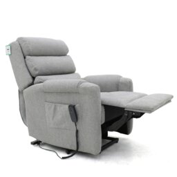 Rackhams Burton Rise and Recline Armchair Electric Dual Motor Grey - thumbnail 3