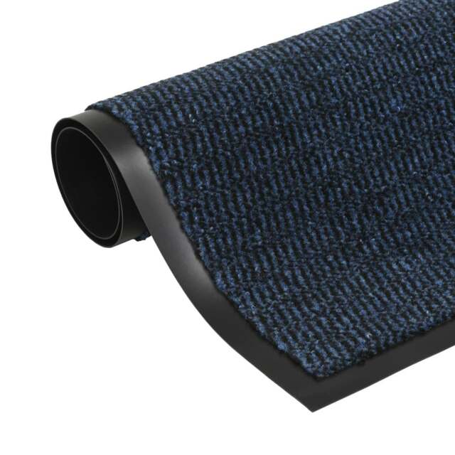 Rackhams Dust Control Mat Rectangular Tufted 80x120 cm Blue