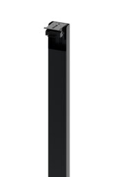Rackhams 73cm / 28.74 inch 2Pcs Folding Black Metal Table Legs with Plastic Foot Pads Furniture Replacement Legs - Black - thumbnail 5