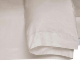 Rackhams 400 Thread Count Egyptian Cotton Oxford Duvet Cover - Oyster - Single - Oyster - 100% Egyptian Cotton - thumbnail 3