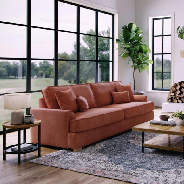 Rackhams Harrogate Large Sofa - Ruby - image 1