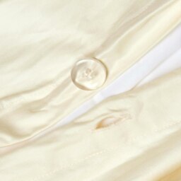 Rackhams Premium 1000 TC Egyptian Cotton Sateen Weave Duvet Cover Set - Cream - Double - thumbnail 3