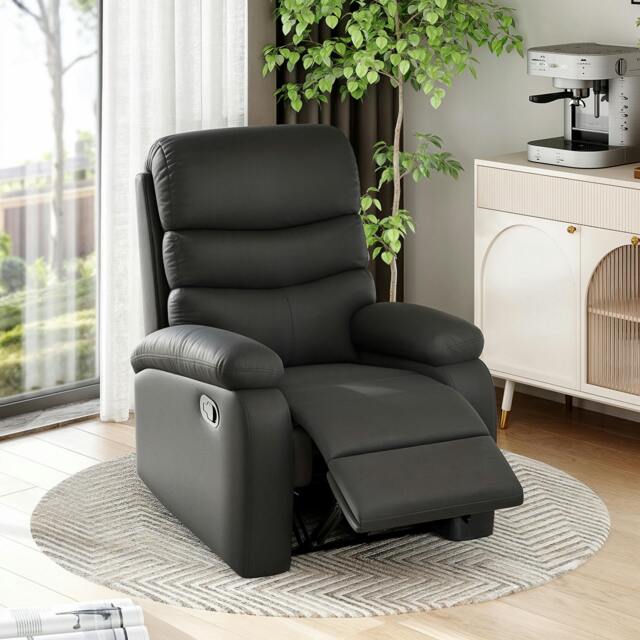 Rackhams Manual Recliner Chair Armchair for Living Room with Footrest - image 1
