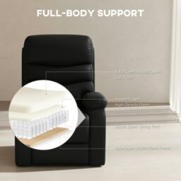 Rackhams Manual Recliner Chair Armchair for Living Room with Footrest - thumbnail 6