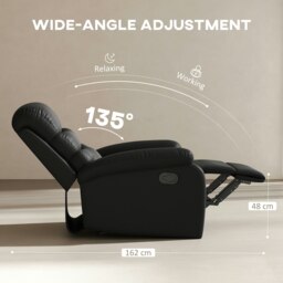 Rackhams Manual Recliner Chair Armchair for Living Room with Footrest - thumbnail 5