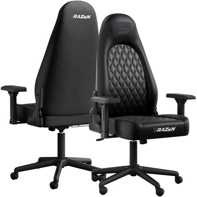 Rackhams President Elite Esports PC Gaming Chair - Black - PU - PC Gaming Chair - image 1