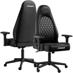 Rackhams President Elite Esports PC Gaming Chair - Black - PU - PC Gaming Chair - thumbnail 1