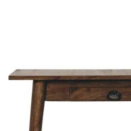 Rackhams Solid Wood Nordic Writing Desk in Classic Grey - thumbnail 6