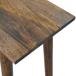 Rackhams Solid Wood Nordic Writing Desk in Classic Grey - thumbnail 4