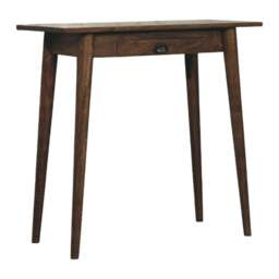 Rackhams Solid Wood Nordic Writing Desk in Classic Grey - thumbnail 2
