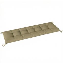 Rackhams Sun Lounger Cushion, Memory Foam Patio Chair Cushion with Ties - Blue - Outdoor Sofa Cushion - 65 x 198 x 13 cm - thumbnail 3