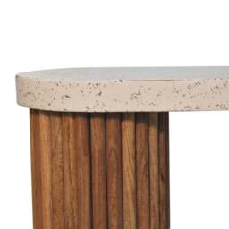 Rackhams Solid Wood Serenity Terrazzo Coffee Table - thumbnail 4