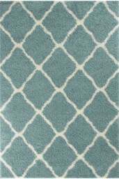 Rackhams Moroccan Duck Egg Blue Shaggy Rug - 750 - 60X110 cm