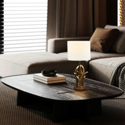 Rackhams Traditionally Designed Antler Resin Table Lamp Base in a Rustic Bronze Finish - thumbnail 5