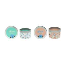 Rackhams Stitch Scented Candle Gift Set 2×190g - Coral Flower & Pineapple, Hibiscus & Lychee - Candle - No - 190g