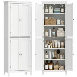Rackhams 170 cm Tall Bathroom Storage Cabinet with Adjustable Shelves - thumbnail 2