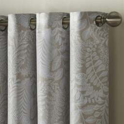 "Rackhams Ferndown Blackout Curtains Thermal Efficient Ring Top Header - Beige - 64 x 54""" - thumbnail 3