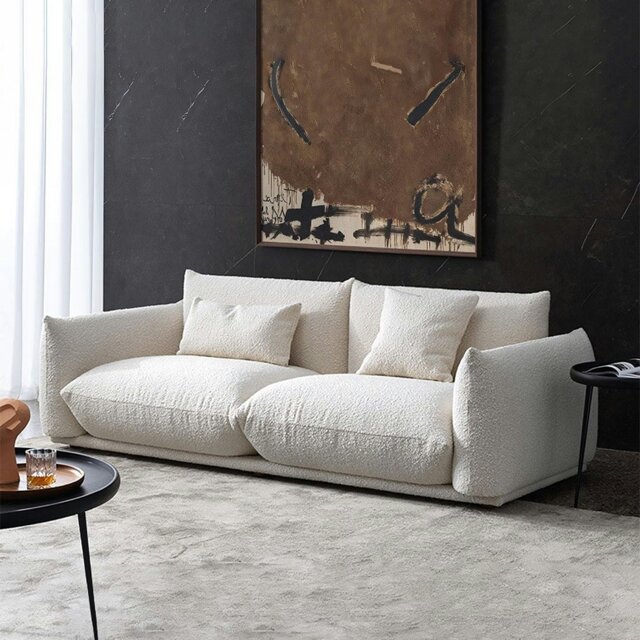 Rackhams Isabella Two Seater, Three Seater Sofa, Boucle Or Velvet, White - Boucle - Others ( Contact Us ) - 230cm - image 1
