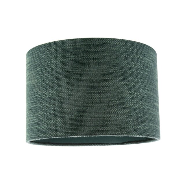 Rackhams Designer Bobbled and Textured Linen Lamp Shade in Dark Emerald Green - image 1