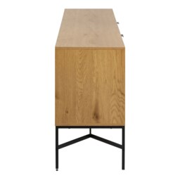 Rackhams Jaipur Sideboard with  2 Doors and 1 Drawer in Black - Oak - 180 - 1 - thumbnail 3