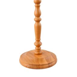 Rackhams Classic Oak Wooden Standing Floor Lamp Base with Intricate Pole Design - thumbnail 6