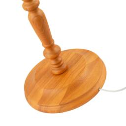 Rackhams Classic Oak Wooden Standing Floor Lamp Base with Intricate Pole Design - thumbnail 3