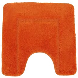 Rackhams Mayfair Microfibre Pedestal Mat Antislip - Orange - thumbnail 1
