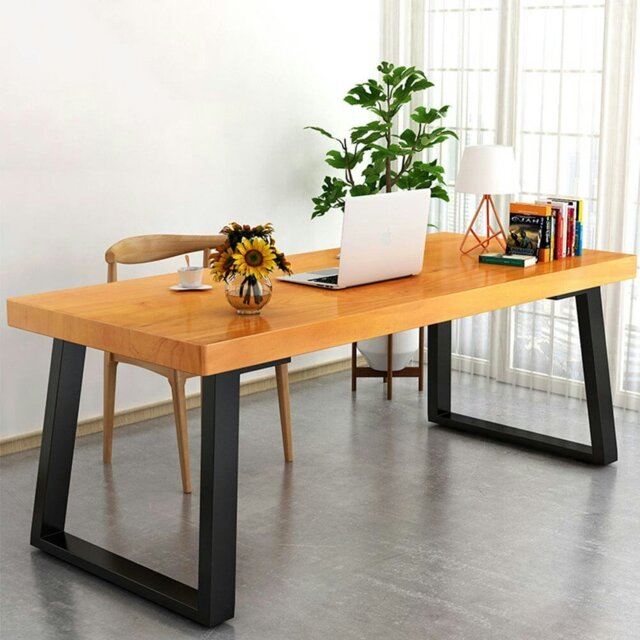 Rackhams 72/90 cm Hight 2 Pcs Metallic DIY Table Legs Simple to Install - L70*W7*H90 - image 1