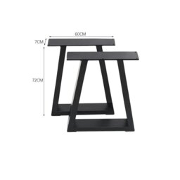 Rackhams 72/90 cm Hight 2 Pcs Metallic DIY Table Legs Simple to Install - L70*W7*H90 - thumbnail 4