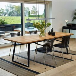 Rackhams 72/90 cm Hight 2 Pcs Metallic DIY Table Legs Simple to Install - L70*W7*H90 - thumbnail 2