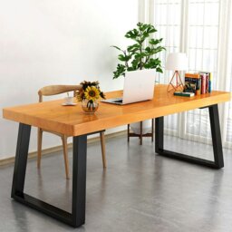 Rackhams 72/90 cm Hight 2 Pcs Metallic DIY Table Legs Simple to Install - L70*W7*H90 - thumbnail 1