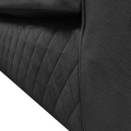 Rackhams Victoria Plush Velvet Sofa Suite - Black - thumbnail 5